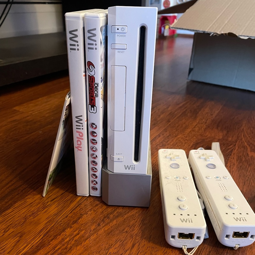 Nintendo Wii console and accessories